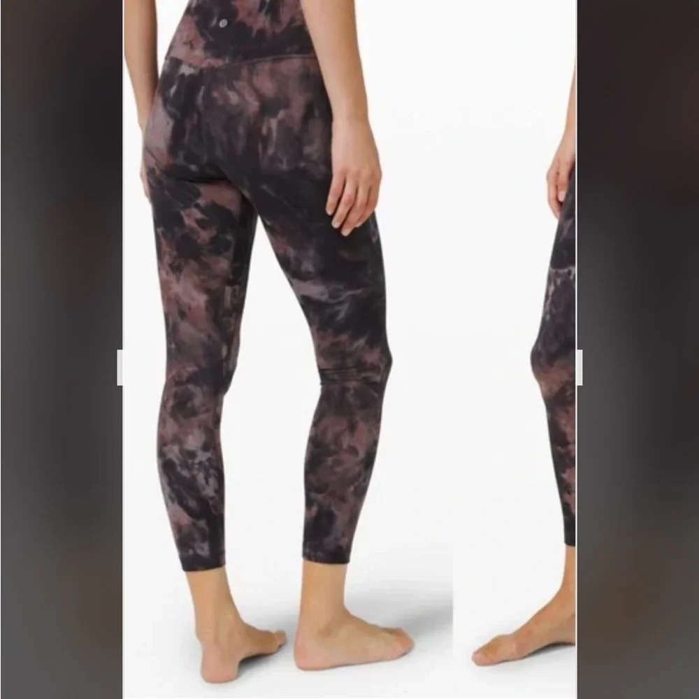 Lululemon Align Diamond Dye Graphite Grey Pink Pastel - Picture 2 of 4